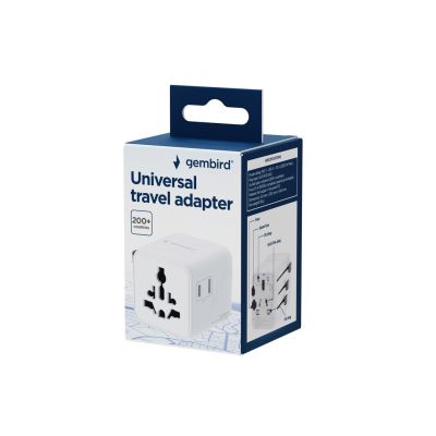 9. GEMBIRD UNIVERSAL-REISEADAPTER WEISS