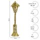 4. Dekorative Laterne, 40 LEDs, 57 cm, Gold