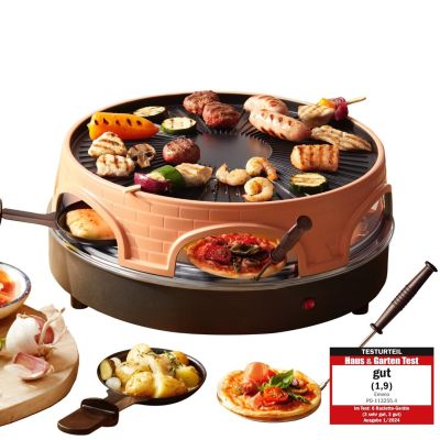 5. Emerio PO-113255.4 Raclettegrill 1500 W Schwarz, Braun