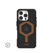 UAG Plyo Magsafe - Schutzhülle für iPhone 16 Pro, kompatibel mit MagSafe (schwarz/bronze)