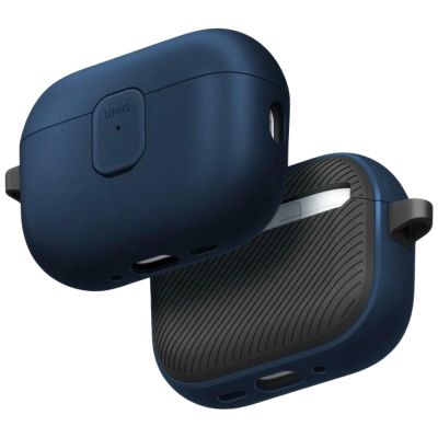 7. Uniq Clyde Hülle für AirPods Pro 3. Generation – Blau/Grau