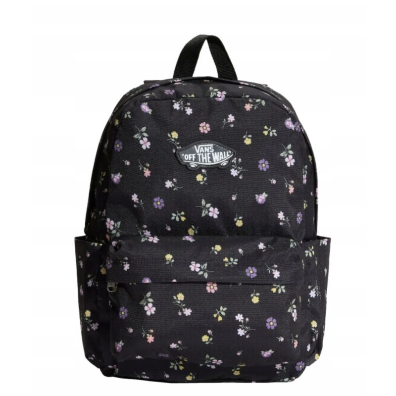 Vans Old Skool Classic Rucksack 22L Schwarz Blumenmuster - VN000H56HTL
