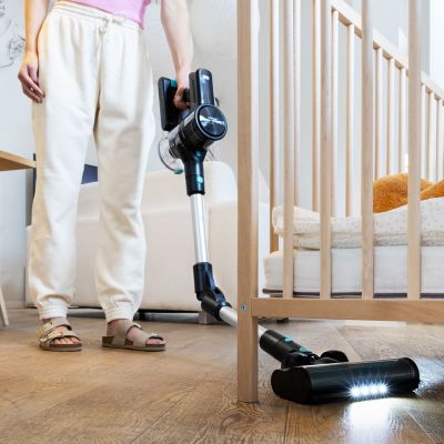 3. Niceboy ION Hurricane H7 2-in-1 Akku-Trockenstaubsauger, beutellos, 200 W, Schwarz/Blau, 2,2 Ah