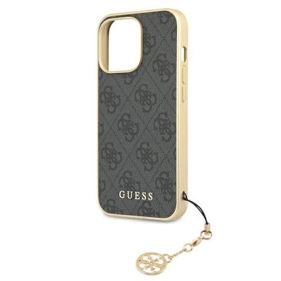 6. Guess, GUHCP13XGF4GGR iPhone 13 Pro Max 6,7" grau/graues Hardcase 4G Charms Collection