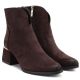 4. Braune Wildleder-Ankle-Boots mit hohem Absatz, Potocki 12422