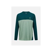 PEAK PERFORMANCE M Trail Langarmshirt aus Wollmischung, grün