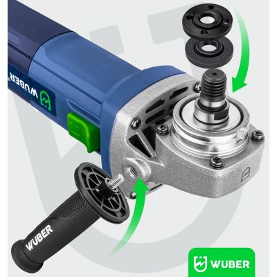 7. Winkelschleifer 125 mm 850 W + 10 Scheiben W27477 WUBER