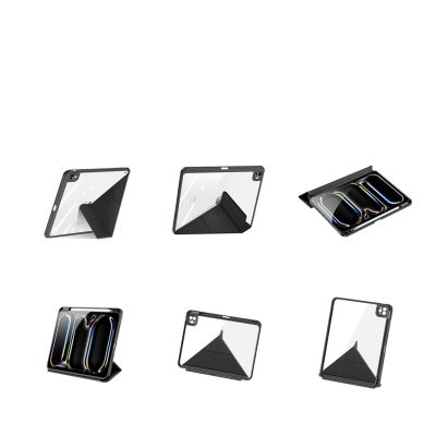 5. Dux Ducis Magi Hülle für iPad Pro 11" (2024/2025) mit Ständer - Schwarz