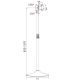3. Techly ICA-TR10 Schildhalterung 68,6 cm (27") Silber