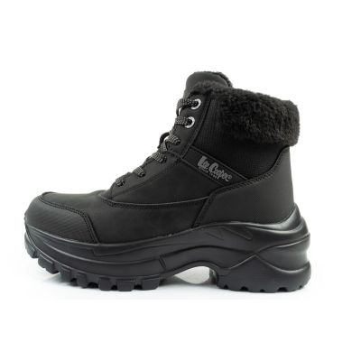 2. Lee Cooper Damen Winter-Wandersportschuhe, isoliert, schwarz, Schnürung