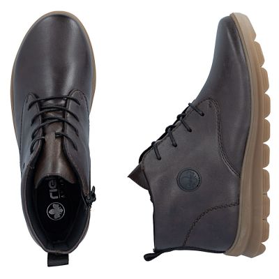 6. Damen-Ankle-Boots aus Leder, gefüttert, braun, Rieker Z0022-25