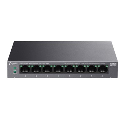 6. TP-Link LiteWave LS108GP Netzwerk-Switch, unmanaged Gigabit Ethernet (10/100/1000), PoE-Unterstützung, Schwarz