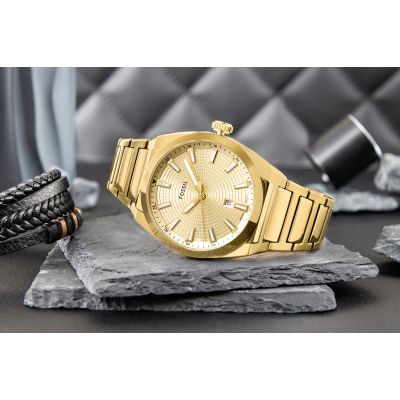 6. FOSSIL Everett FS5965 Herrenuhr + Box