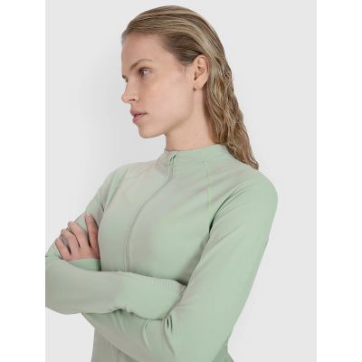 4. Damen Radsport-Longsleeve mit Reißverschluss 4F 4FWSS25TFLOF343-47S