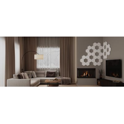 18. Govee H606A Glide Hexagon Light Panels Ultra 7er-Pack | LED-Beleuchtung | RGBIC, 2,4-GHz-WLAN, Bluetooth