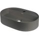 Waschtischplatte aus Granit mit Inselarmatur – oval