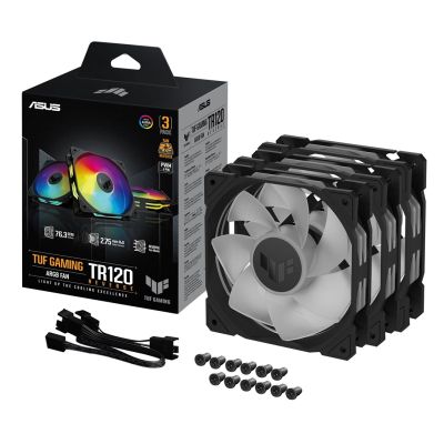 9. ASUS TUF Gaming TR120 ARGB REVERSE BLACK 3-in-1 Lüfter