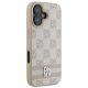4. DKNY Checkered Pattern & Printed Stripes Hülle für iPhone 16 – Rosa
