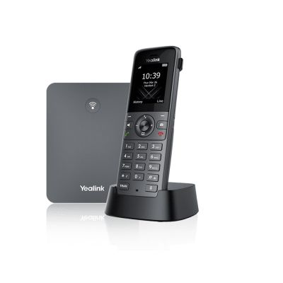 Yealink W73P Drahtloses IP-Mobiltelefon, grau, 1,8-Zoll-Display, 100 Telefonbucheinträge