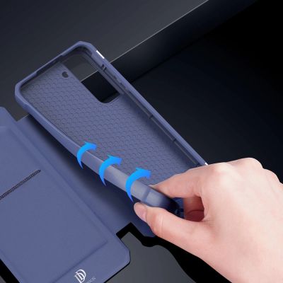 10. DUX DUCIS Skin X booktype case schutzhülle aufklappbare hülle für Samsung Galaxy S22+ (S22 Plus) blau