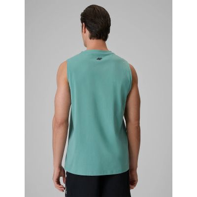 2. Lässiges, ärmelloses Herren-T-Shirt mit Aufdruck 4F 4FRSS26TSLEM365-47S