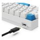 6. Sharkoon Skiller SGK50 S4 Gen2 PBT Wei-Gel RGB Gaming-Tastatur
