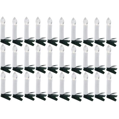 10. Lichterkette für den Weihnachtsbaum, 30 LEDs, warmweiß