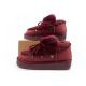 10. D.Franklin Damen Winter Schneestiefel, modisches Fellfutter, Burgund