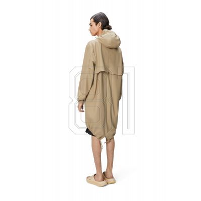 6. Rains Unisex Fishtail Parka W3 18140 24 SAND Regenmantel