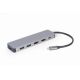 3. GEMBIRD MULTI-ADAPTER USB TYP-C 3-IN-1 SILBERNER HUB USB, HDMI, PD (100W)