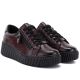 4. Damen-Plateauschuhe aus Lackleder in Burgunderrot, Vinceza 133134