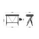 14. Huzaro Hero 1.4 Schwarzer Gaming-Schreibtisch