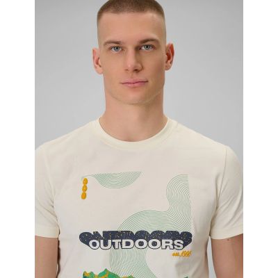 4. Herren-T-Shirt mit Aufdruck, regulär, Größe 4F 4FRAW25TTSHM3378-11S