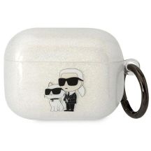 Karl Lagerfeld KLAPHNKCTGT Airpods Pro Cover transparent Gliter Karl&Choupette