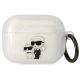 Karl Lagerfeld KLAPHNKCTGT Airpods Pro Cover transparent Gliter Karl&Choupette