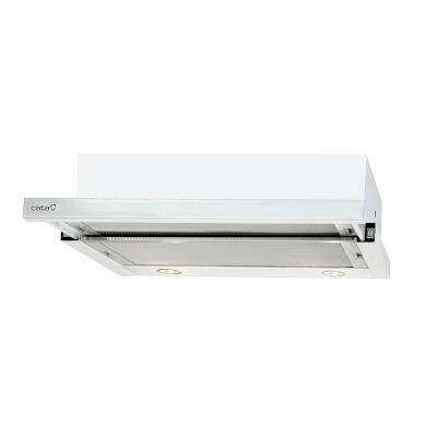 CATA TF 2003 600 GWH Teleskophaube, Klasse C, Breite 60 cm, 390 m³/h, mechanische Steuerung, LED, Weißglas
