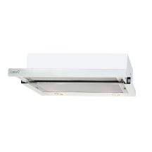 CATA TF 2003 600 GWH Teleskophaube, Klasse C, Breite 60 cm, 390 m³/h, mechanische Steuerung, LED, Weißglas