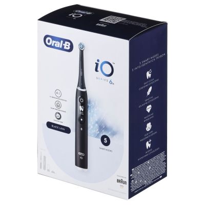 8. BRAUN ORAL-B ELEKTRISCHE ZAHNBÜRSTE IO 6N SCHWARZ ONYX schwarz
