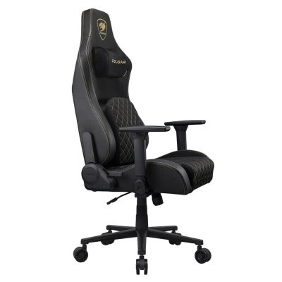 6. COUGAR CGR-DFF-GLB Gaming-Stuhl, gepolsterter Sitz, Schwarz, Gold