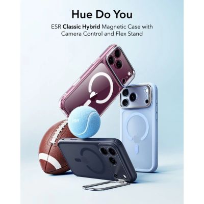 2. ESR Classic Hybrid Kickstand MagSafe Hülle für iPhone 18 Pro / 17 Pro – Marineblau