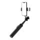 7. Selfie Stick WC12YDS Teleskopstativ 1,3 m aus Aluminiumlegierung mit Dual-Licht und Telefonhalter – Schwarz