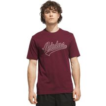 Herren-T-Shirt adidas Varsity Tailsweep Graphic in Burgunderrot KS2180