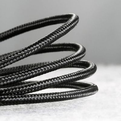 17. Baseus Cafule Cable strapazierfähiges Nylonkabel USB / Micro USB 2A 3M schwarz-rot (CAMKLF-H91)