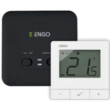 ENGO Controls E20i-W – Drahtloser, batteriebetriebener WLAN-Temperaturregler mit Internetanbindung, weiß, 868 MHz