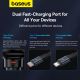 13. Baseus Enjoyment Pro USB-C (Buchse) / Lightning (Stecker) 60W Kfz-Ladegerät – Schwarz