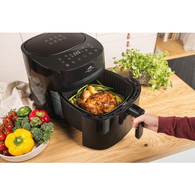 7. Eta Fritta Digi Doppel-Heißluftfritteuse 7,2 l, autonom, 1800 W, Schwarz