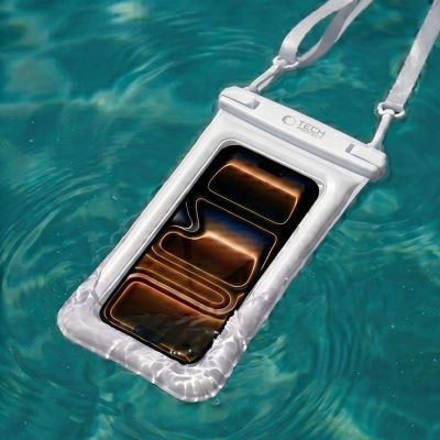 5. Tech-Protect UWC7 6,9" wasserdichte Hülle - Weiß