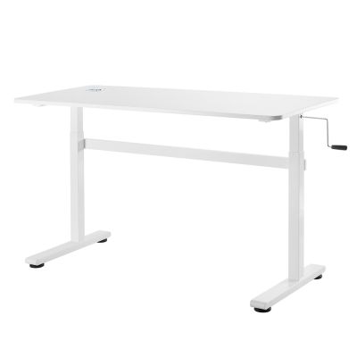 8. Ergo Office Schreibtisch mit manueller Höhenverstellung, max. 40 kg, max. Höhe 117 cm, mit Tischplatte für Sitz- und Steharbeit, ER-401 W
