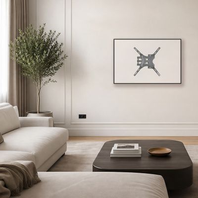 5. MACLEAN TV-HALTERUNG / -AUFHÄNGER 32-55'' MACLEAN TV-HALTERUNG / -AUFHÄNGER, MAX. VESA 400X400, 32-55", BIS ZU 25KG, SCHWARZ, NEIGUNGSVERSTELLBAR