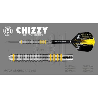 12. Harrows Chizzy Darts 80 % Softip HS-TNK-000013871